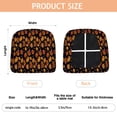 thumbnail image 3 of Pumpkin Halloween Seat Covers for Dining Room Chairs Set Of 6,Stretch Printed Washable Chair Seat Cover with Elastic Ties and Button,Removable Waterproof Couch Cushion Covers, 3 of 6