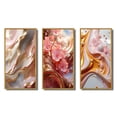 thumbnail image 2 of Designart "Gold Wave Serenity Liquid Artistry I" Abstract Shapes Framed Wall Art Set Of 3 - Gold Transitional Frame Gallery Set For Office Decor, 2 of 6