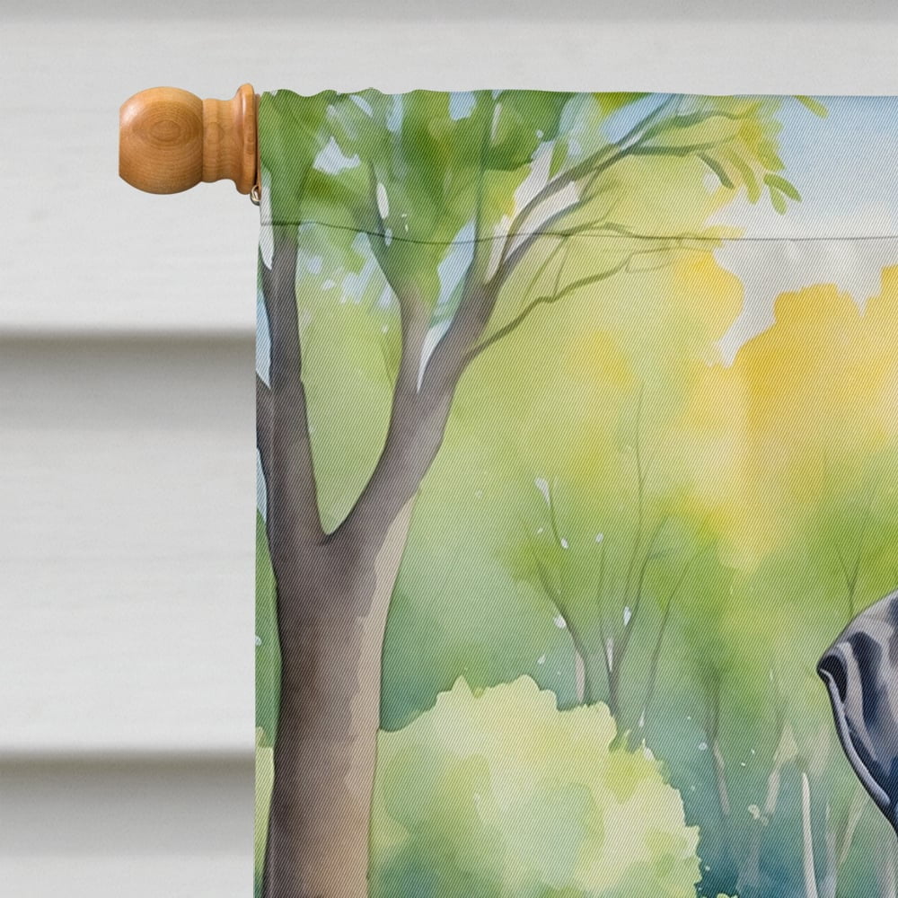 Great Dane Spring Path House Flag 28 in x 40 in