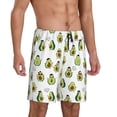 thumbnail image 2 of Sikiie Avocado Friends Mens Pajama Shorts, Lightweight Lounge Pant with Pockets Soft Sleep Pj Shorts for MenMedium, 2 of 6
