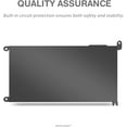 thumbnail image 2 of WDX0R Replacement Laptop Battery for Dell Inspiron 13 15 5000 7000 Series 5570 7579 7378 5567 7573 5565 5379 5378 Latitude 3490 3590 3340 3400 3390 3500 3190 Vostro 5468 5568 P69G 3CRH3 11.4V 42Wh, 2 of 6
