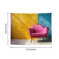 thumbnail image 6 of Easygdp Bright Pink Chair Tapestrys Boutique Decor Wall Hanging for Living Room Bedroom Office Decor 29x37in, 6 of 8