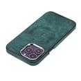 thumbnail image 5 of Feishell Magnetic Case for iPhone 14 Pro Luxury Classic PU Leather Case, Soft Silicone Shockproof Drop Resistant Cover with Wireless Charging Lens Protection Compatible with Magsafe Case,Green, 5 of 5