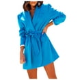 thumbnail image 2 of EGNMCR Vestes Blazer pour Femmes, Manches Longues à Revers Ouvert avec Poches, Blazers Décontractés pour le Travail au Bureau Veste Décontractée pour Femmes Mode Unie à Col Rabattu Manteau à Manches Longues Manteau d'Extérieur Blazer Manteau pour Femme, 2 of 7