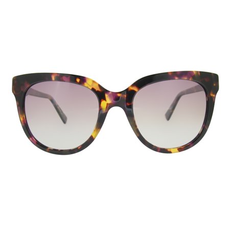 Ellen Degeneres ED BAYSHORE Plastic Womens Rectangle Polarized Sunglasses Purple Tortoise 54mm Adult