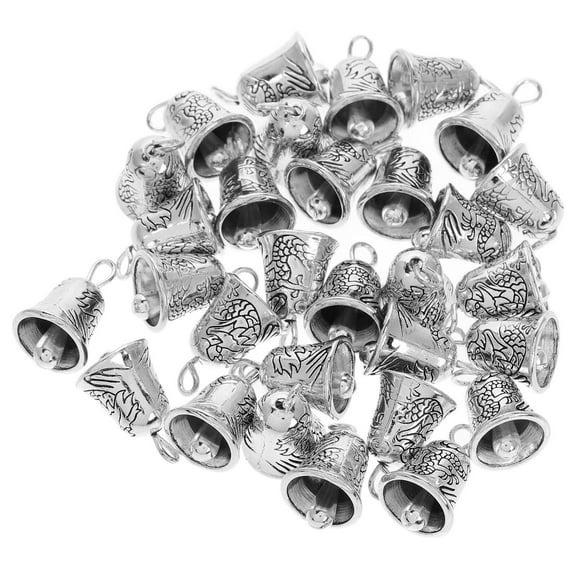 Niceauty Bell Charms Mini Bell Alloy Jewelry Pendant for Craft Item in DIY Arts and Crafts 30pcs