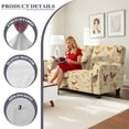 thumbnail image 4 of TSOVTHRID Chicken Duck Floral Print Loveseat Recliner Cover 6 Pieces Reclining Loveseat Slipcover, Yellow Stretch Recliner Sofa Cover, Furniture Protector for 2 Seat Sofa, 4 of 7