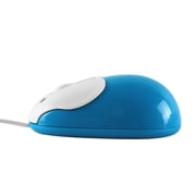 Dpisuuk Wired Mouse, Cute Rabbit Shaped Computer Mouse, Optical USB Corded Mouse, Kids Mouse for Laptop PC Desktop Computer (Blue)