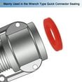 thumbnail image 5 of Uxcell 1/2" 3/4" DN20 Silicone Rubber Flat Washer Quick Connector Gasket Red, 5 of 5