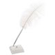 thumbnail image 3 of Wedding Bridal Ostrich Feather Signing Pen with Pen Holder (White), 3 of 4