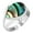 Abalone Shell, variant on 925 Silver Ring For Women - Men Blue Turquoise Stone Silver Ring Size 5.5 December Birthstone Simple Silver Ring Size 5.5 Gift For Ladies On Anniversary 925 Silver Jewelry With Gemstone