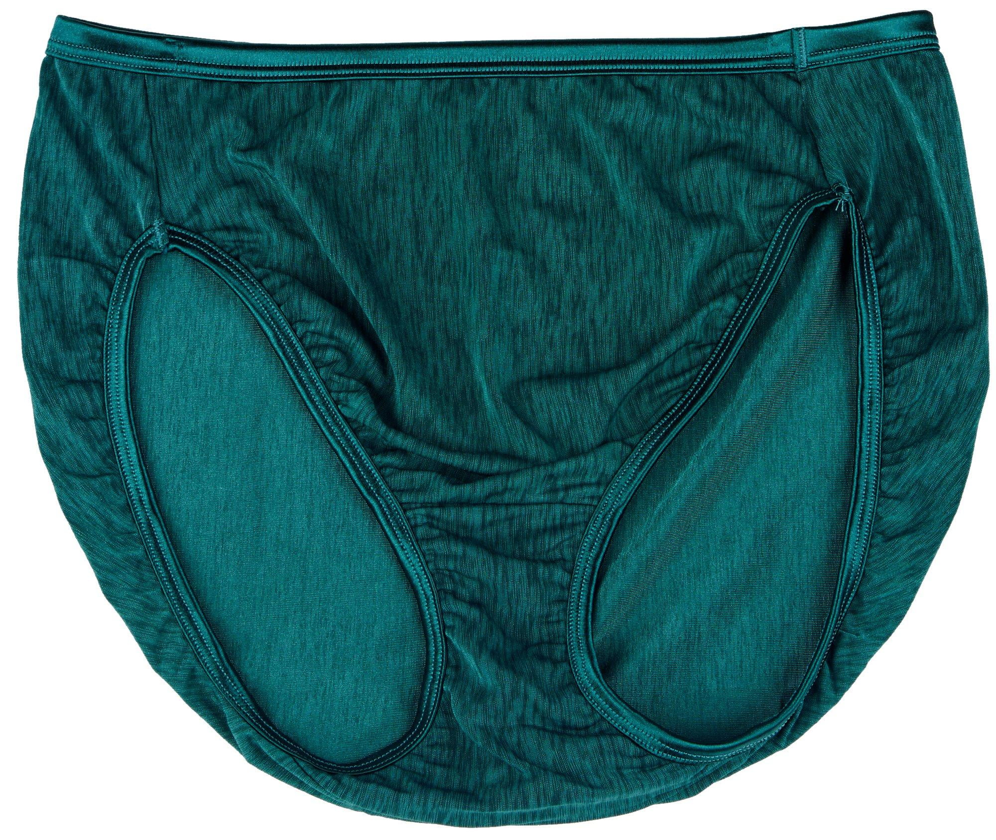 Women's Vanity Fair 13108 Illumination Hi-Cut Brief Panty (Deep Emerald 7)  