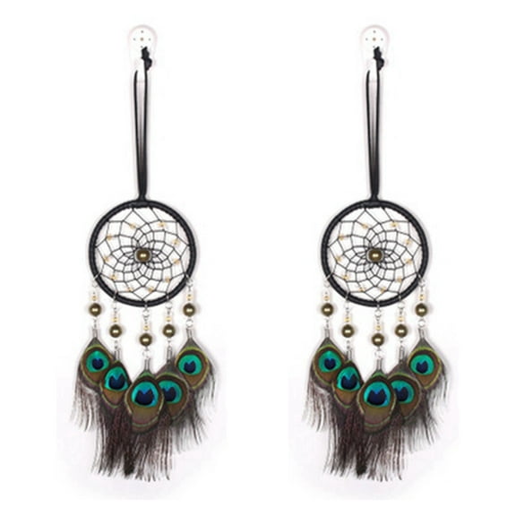 2X Mini Dream Catcher Car Pendant Wind Chimes Decoration Home Decor & Wall Hanging Adornment
