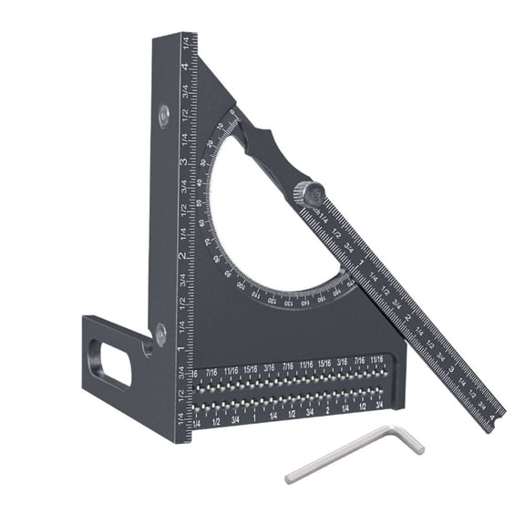 Solid Aluminum Alloy Scribing Rulers With 180 Degree Measurement For Professional Woodworkers And Craft Enthusiasts