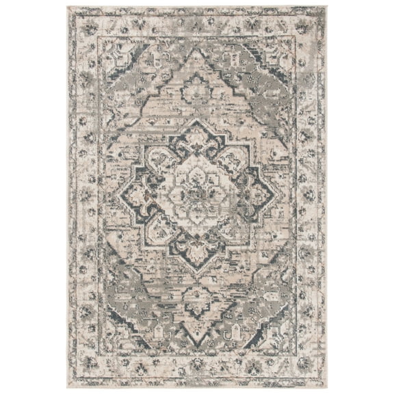 SAFAVIEH Pyramid Collection PYR268A Ivory / Grey Rug
