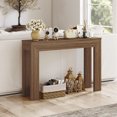 thumbnail image 6 of HOMCOM 47" Console Table, Modern Narrow Sofa Table for Living Room, Entryway, Hallway, Walnut, 6 of 9