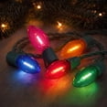 thumbnail image 3 of Indoor/Outdoor 25-Count LED Extra Bright Vintage-Style C9 Christmas String Lights, Multicolor, Green Wire, 14', by Holiday Time, 3 of 7
