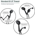 thumbnail image 4 of 9 Spray Settings Handheld Shower Head Set with High Output Shower Filter, Oil-Rubbed Bronze, 4 of 8