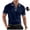 Navy, variant on FOPSUFGWFO Mens Short Sleeve T-Shirt Knit Summer Fall Golf Polo Shirts Classic Fit Breathable Soft Tops for Sport Business 2XL