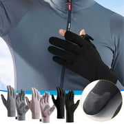 Iumwxz Nitrile Gloves Latex Gloves Skiing and Cycling Inner Gloves Winter Cycling Inner Lining Purpose Insulation and Slip for External Wear Screen Gloves L Work Gloves Black Cloth Holiday Saving
