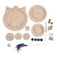 thumbnail image 2 of Kitten Interactive Roller Toy, Sturdy Construction Cat Turntable Ball Toy  for Scratching Playing, 2 of 7
