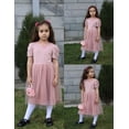 thumbnail image 5 of Vestido Arshiner para niña pequeña, fiesta de verano, flores, tul, rosa, 6 años, 5 of 5