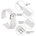 thumbnail image 6 of Uxcell Silicone Watch Band 19mm Soft Rubber Watch Strap with Plated Stainless Steel Buckle for Men Women, White, 6 of 6