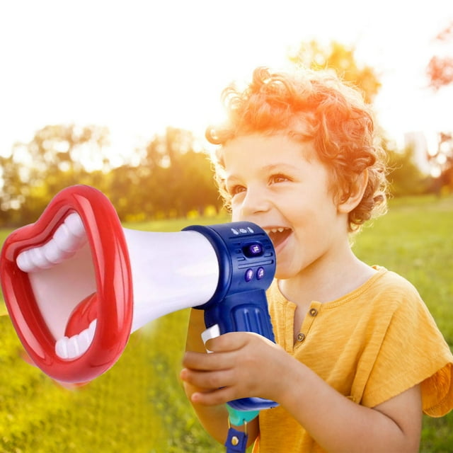 Totority Battery Operated Megaphone Portable Megaphone Bullhorn Phone Loud Speaker Prize For Kids And Adults