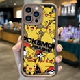 thumbnail image 3 of Funda de teléfono de dibujos animados Pokémon Pikachu para iPhone 16, 15, 14, 13, 12, 11 Pro Max, 16, 15, 14, 8, 7 Plus, X, XS Max, 8, 7, cubierta de silicona a prueba de golpes, 3 of 5
