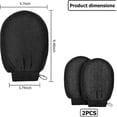 thumbnail image 2 of Exfoliating Gloves Korean Exfoliating Gloves Bath Exfoliating Gloves Black Body Glove, 2 of 5