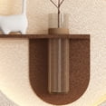 thumbnail image 6 of Adjustable 3-Color LED Sandstone Double-Disc Wall Art, 3D Sculpture with Simulated Greenery, Glass Vase & Rabbit Statue, Remote-Controlled Light Strips, 6 of 9