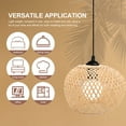 thumbnail image 5 of AURARMLET 1Pack Rustic Bamboo Light Shade Protective Pendant Lamp Shade for Adults Home, 5 of 5