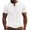 C142/White744, variant on Rggeeun Mens T-Shirts Solid Color Plaid Pattern V Neck Short Sleeve front Buttons Slim Fit Lightweight for Summer Evening Party Versatile Tee,Gray,L