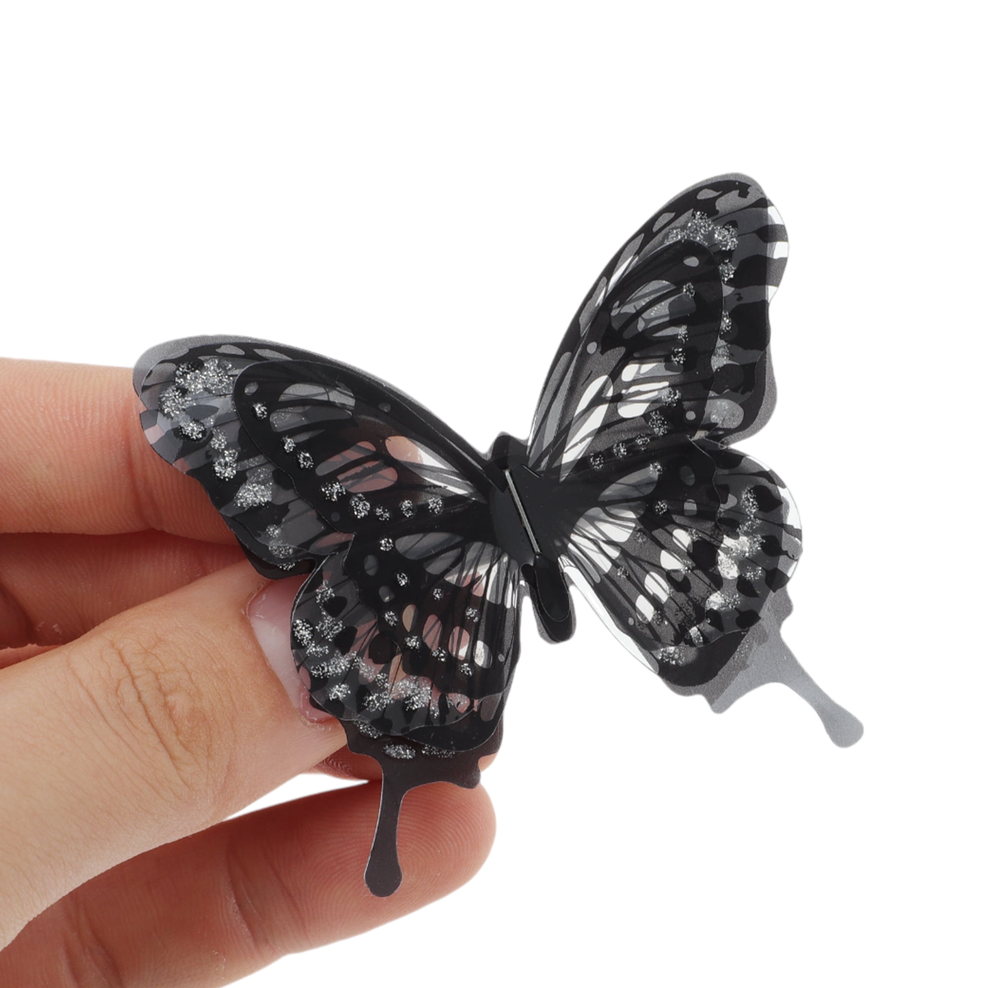 Unique Bargains Duckbill Butterfly Hair Clips Black 1 Piece for Stylish Hair