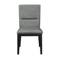 thumbnail image 3 of Miekor Furniture Amy - Faux Leather Side Chair (Set of 2) - Gray 96576, 3 of 5
