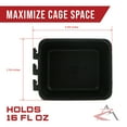 thumbnail image 2 of The ROP Shop 400-Pack - Black Cage Cups for Feed/Water for Poultry, Ducks, Birds, Hamsters, 2 of 9