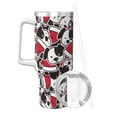 thumbnail image 2 of Vsdgher Cute Dog Pattern 40 oz Tumbler with Handle and Straw Lid | Insulated Cup Reusable Stainless Steel Water Bottle Travel Mug | Gifts for Women Men Him Her, 2 of 8