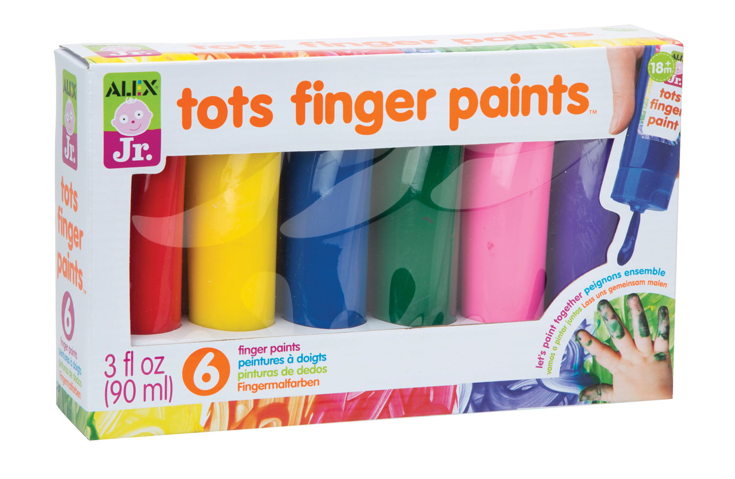 6 Tubes of Finger Paint – Happy Up Inc Toys & Games