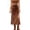 *Brown, variant on ClodeEU Womens High Waist Slit Pencil Midi Skirt ,Elastic Waistband Bodycon Skirts Brown,Womens Plus S