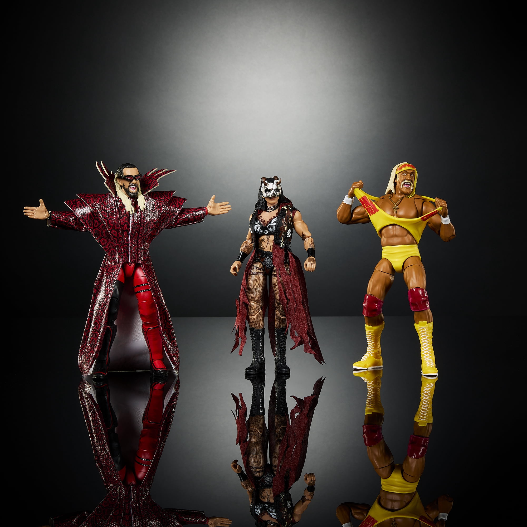 WWE Ultimate Edition 30 - Complete Set of 3 (Seth Rollins, Hulk Hogan & Rhea Ripley) Mattel WWE Toy Wrestling Action Figures