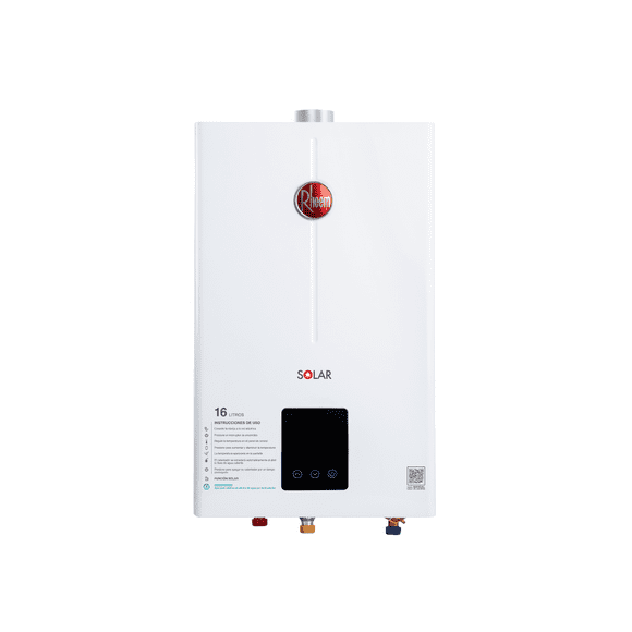 Calentador de agua Rheem instantáneo TF 16 Litros por Min a gas LP 3 Servicios, Conexión básica incluida