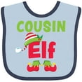 thumbnail image 3 of Inktastic Christmas Cousin Elf Boys or Girls Baby Bib, 3 of 4