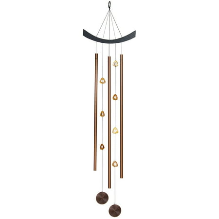 Woodstock Wind Chimes Signature Collection, Woodstock Feng Shui Chime, Chi Energy, 41'' Tiger's-Eye Wind Chime CET