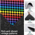thumbnail image 3 of Colorful Rainbow Checkered Pattern Kitchen Rugs Sets Of 3,Kitchen Runner Rugs Non Skid Washable,Decorative Kitchen Floor Mats for Kitchen,Sink,Laundry,17"x30"+ 17"x47" + 17"x59", 3 of 6