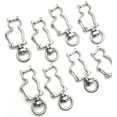 thumbnail image 7 of Pack of 100 Metal Cat Shaped Spring Snap Keychain Clip Hanging Buckle Key Ring DIY Craft Key Chains Accessories, 7 of 7