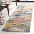 thumbnail image 2 of SAFAVIEH Rodeo Drive Elvin Geometric Runner Rug, Gray/Blush, 2'3" x 8', 2 of 7