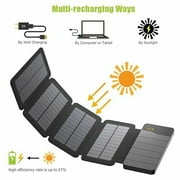 Onemayship Portable Solar Power Bank Mobile Phone Charger Panel Waterproof Camping