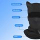 thumbnail image 4 of UV Protection Face Mask Neck Cover Motorcycle Bike Riding Breathable Funny Cat Ear Balaclava Hood -, 4 of 5
