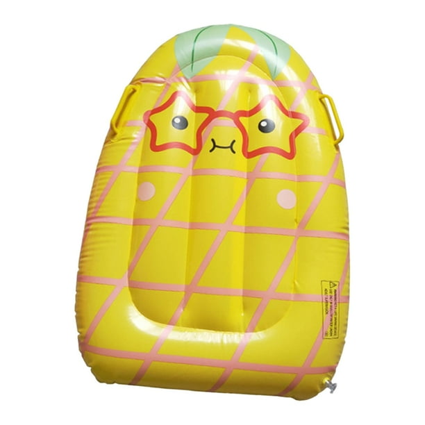 Flotador inflable de piscina de PVC para niños, equipo de juguete, práctico juguete acuático portátil. Amarillo