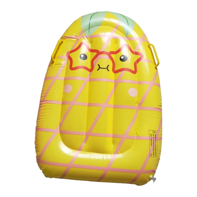 Flotador inflable de piscina de PVC para niños, equipo de juguete, práctico y portátil para deportes acuáticos. Amarillo